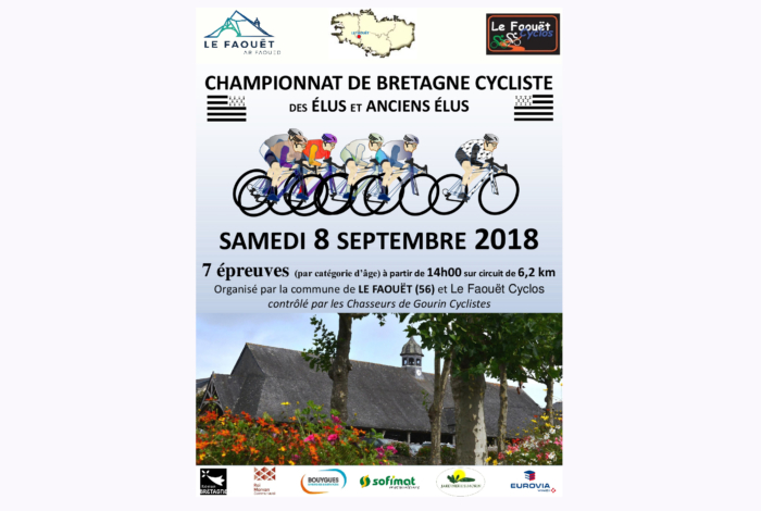 CHAMPIONNAT DE BRETAGNE CYCLISTE des élus, FFC et Cyclo Faouétais