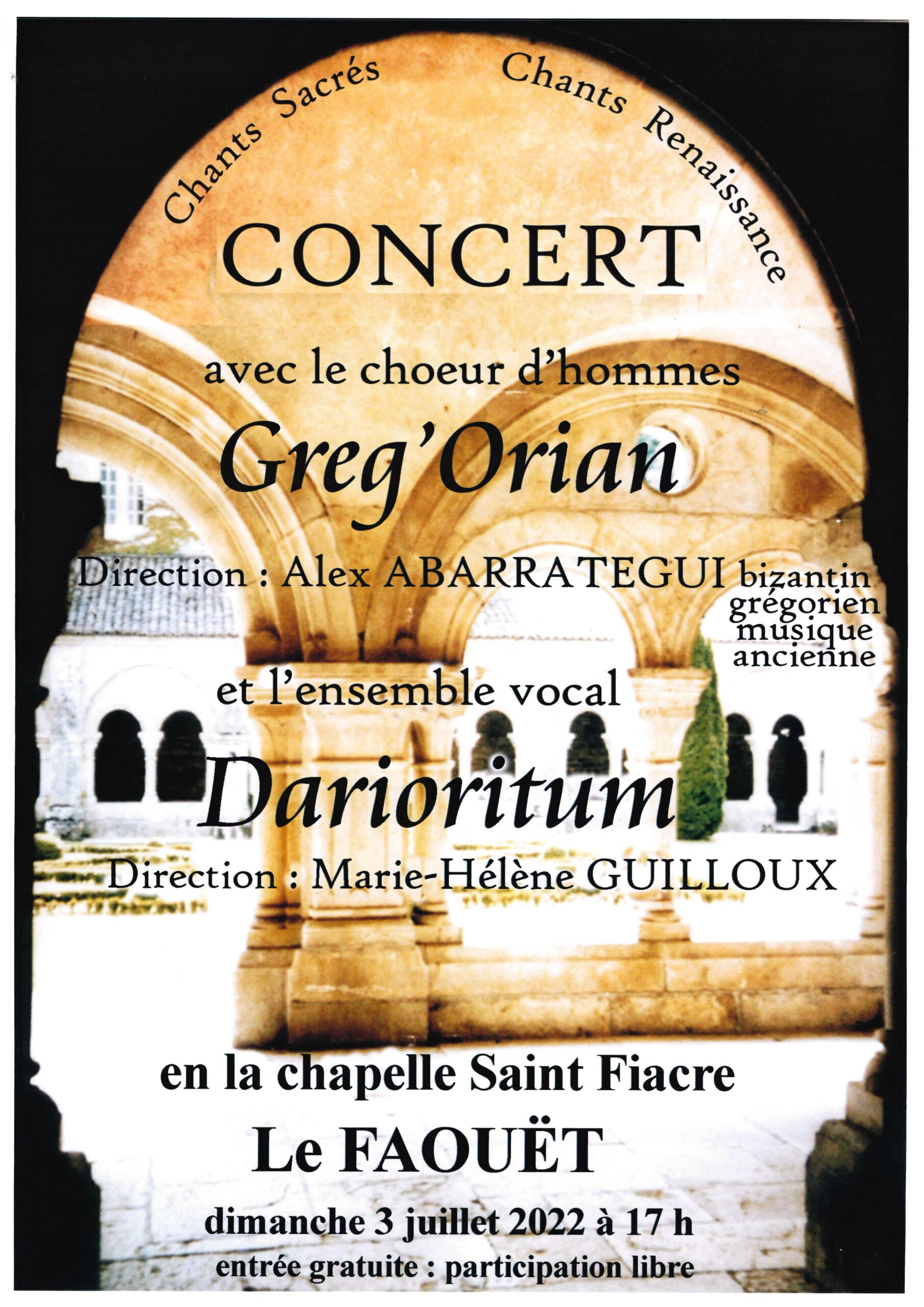 CONCERT CHAPELLE SAINT FIACRE