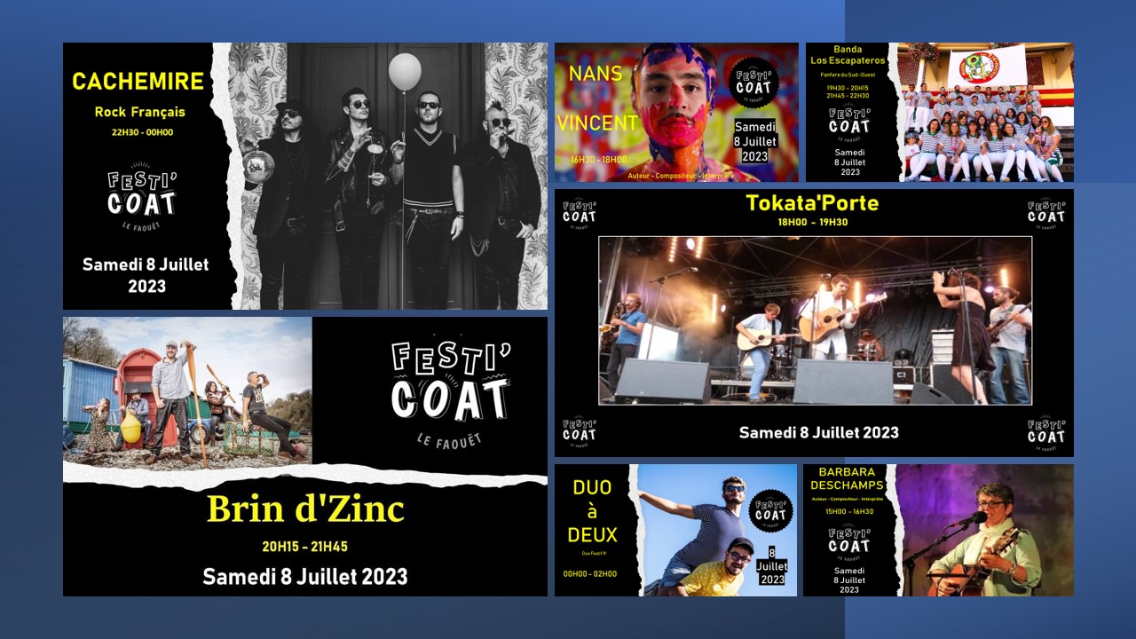 2ème édition du Festival de musique Festi’Coat 2023 au Faouët !