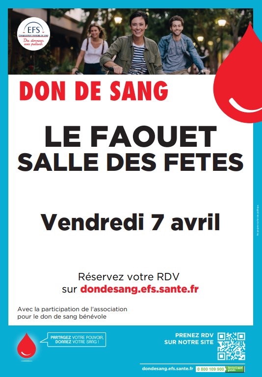 Don du Sang – 7 avril 2023