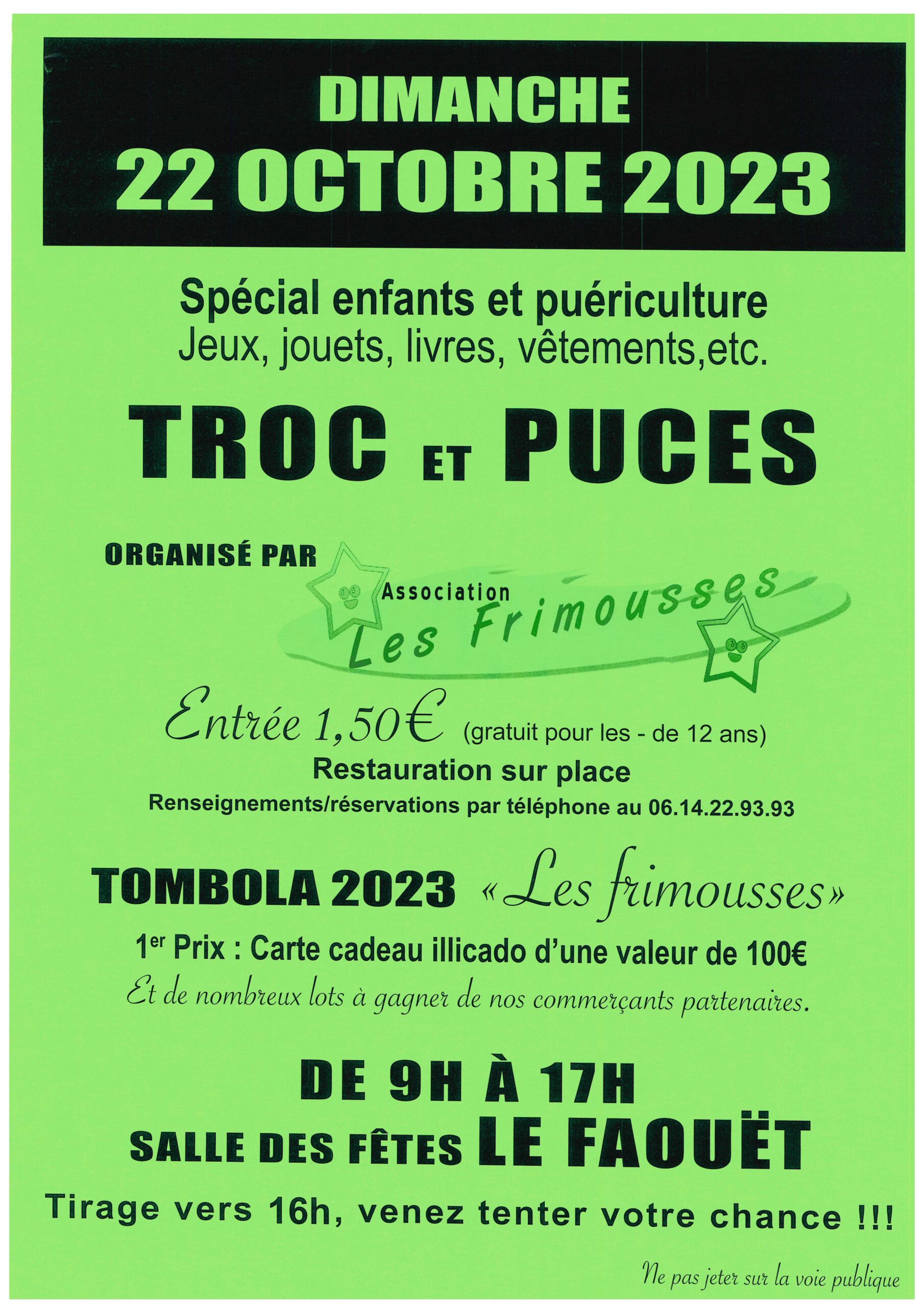 Association Les Frimousses – Troc et puces spécial enfants et puériculture