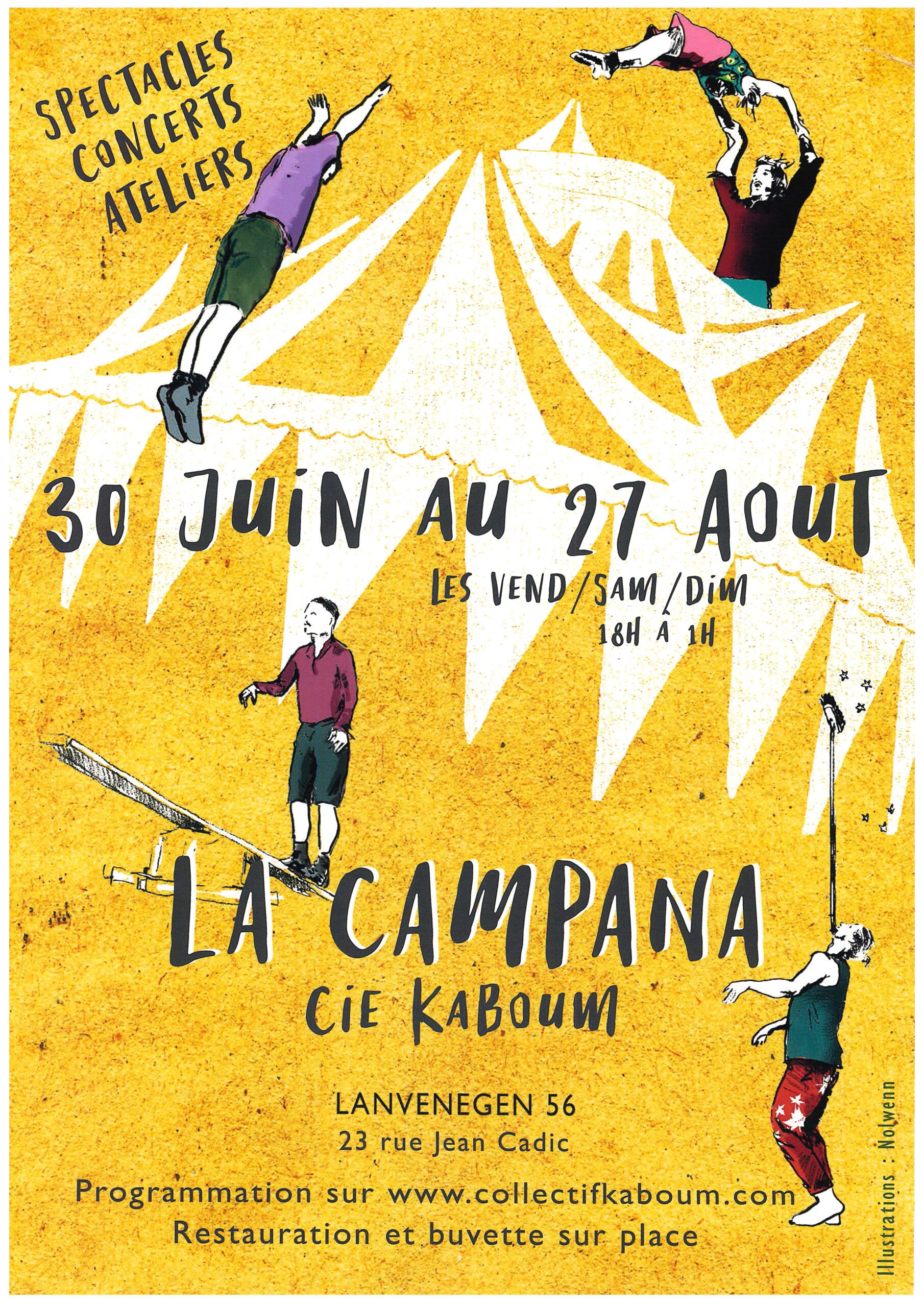 SPECTACLES CONCERTS ATELIERS – LA CAMPANA