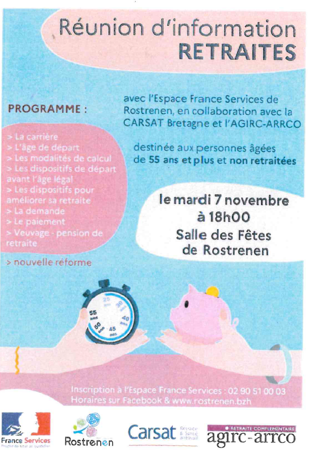 Réunion d’information RETRAITES
