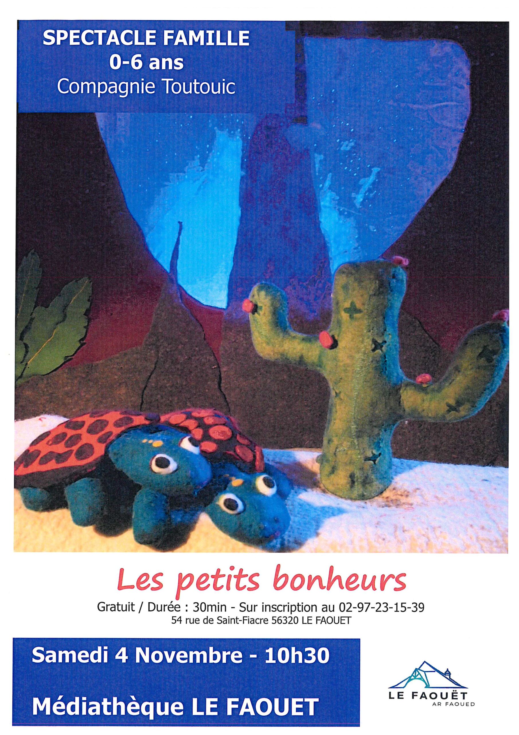 SPECTACLE FAMILLE 0 A 6 ANS – Compagnie Toutouic – LE FAOUET