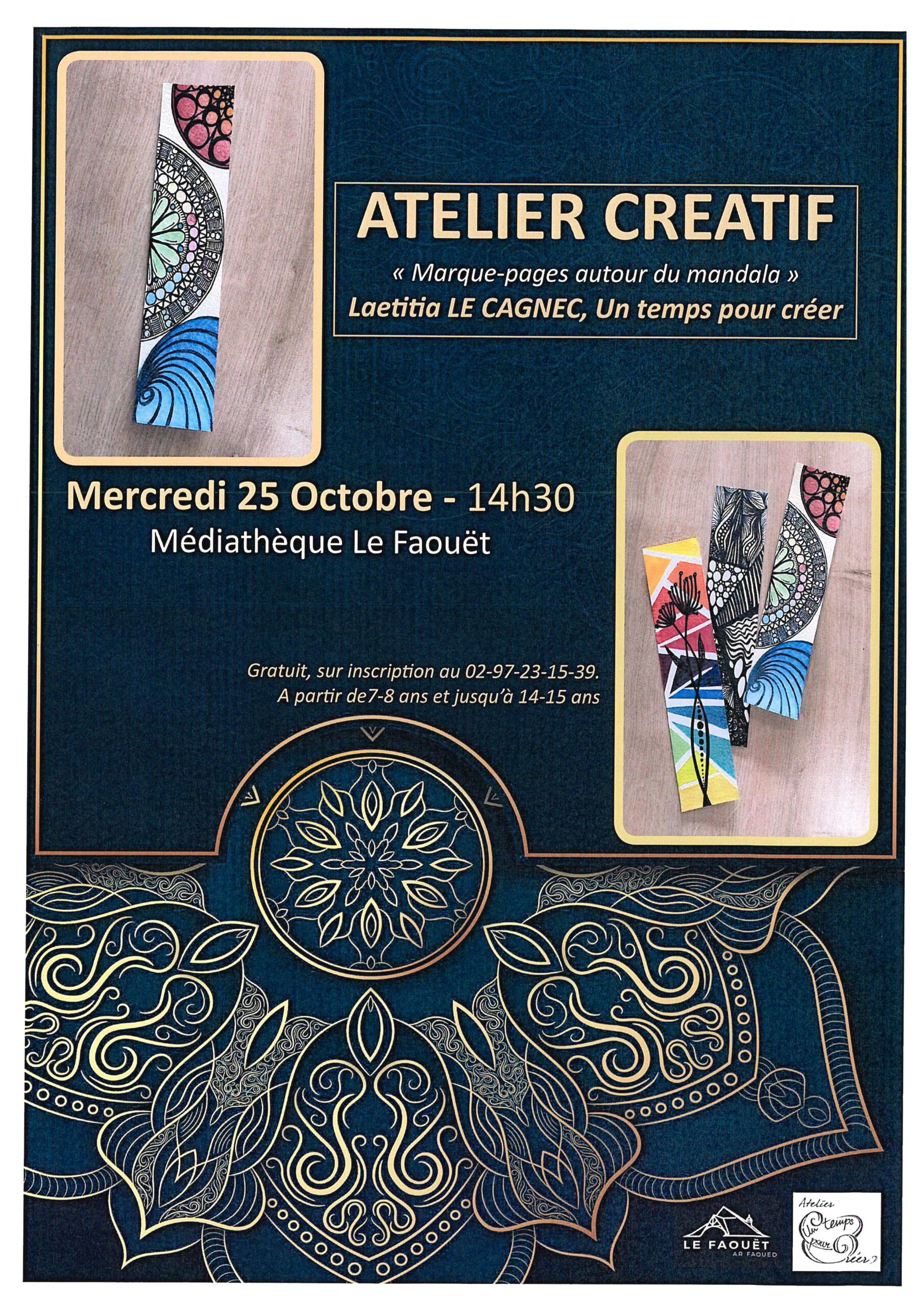 ATELIER CREATIF DE 7 A 15 ANS – LE FAOUET