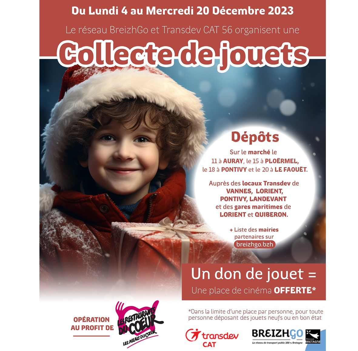 Opération collecte de jouets sur le Marché ET en Mairie !