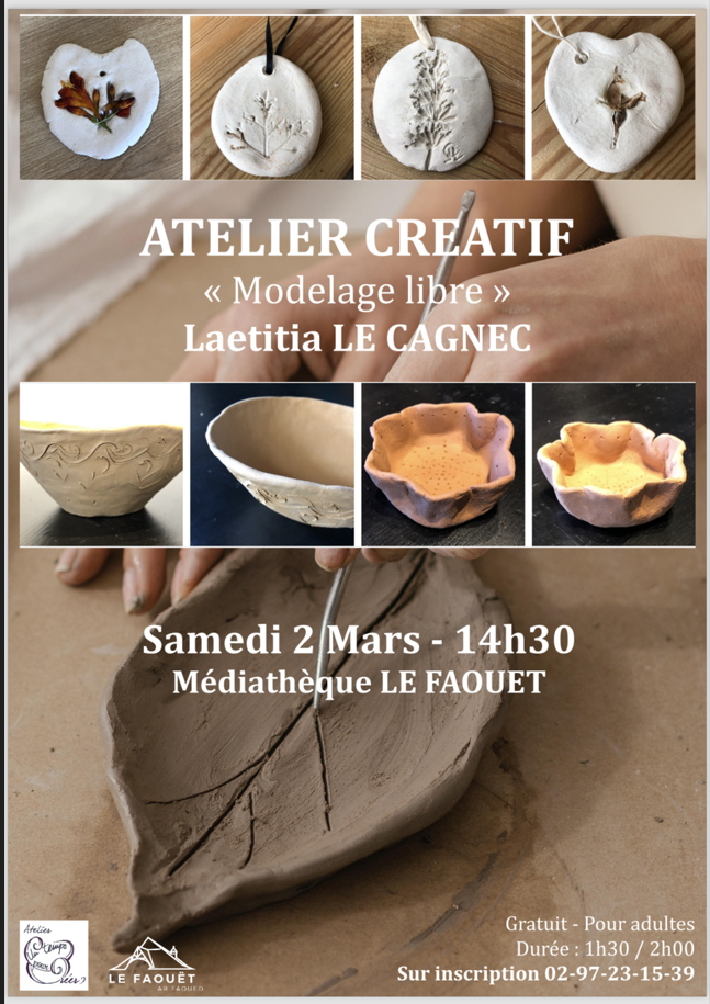 Atelier créatif « Modelage libre »
