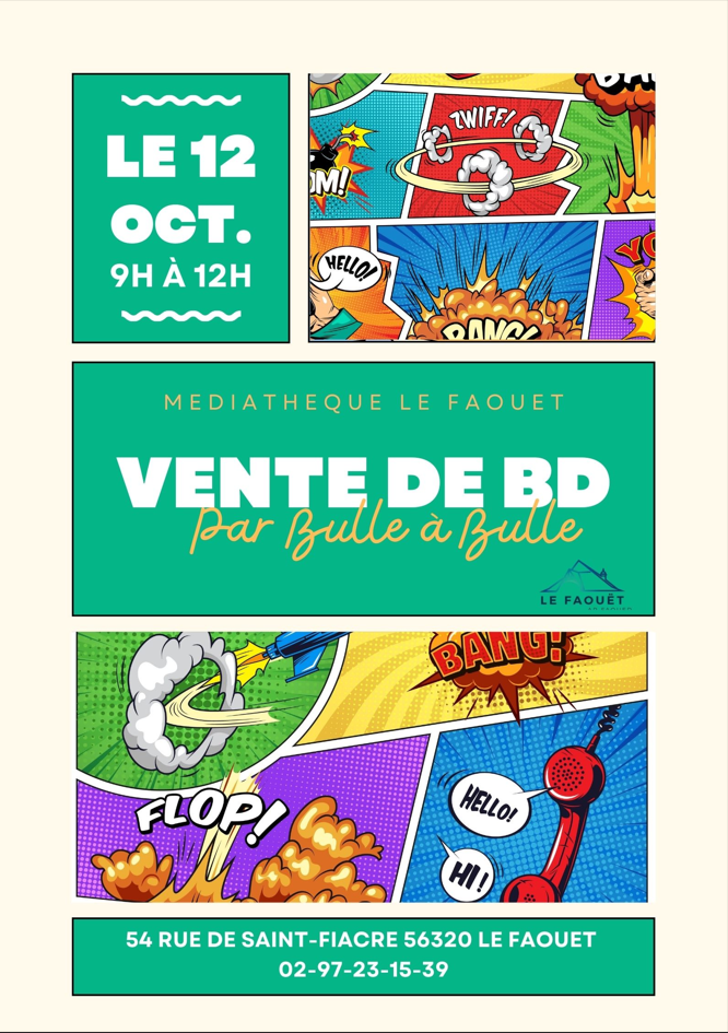 Vente de BD par Bulle à Bulle à la médiathèque !