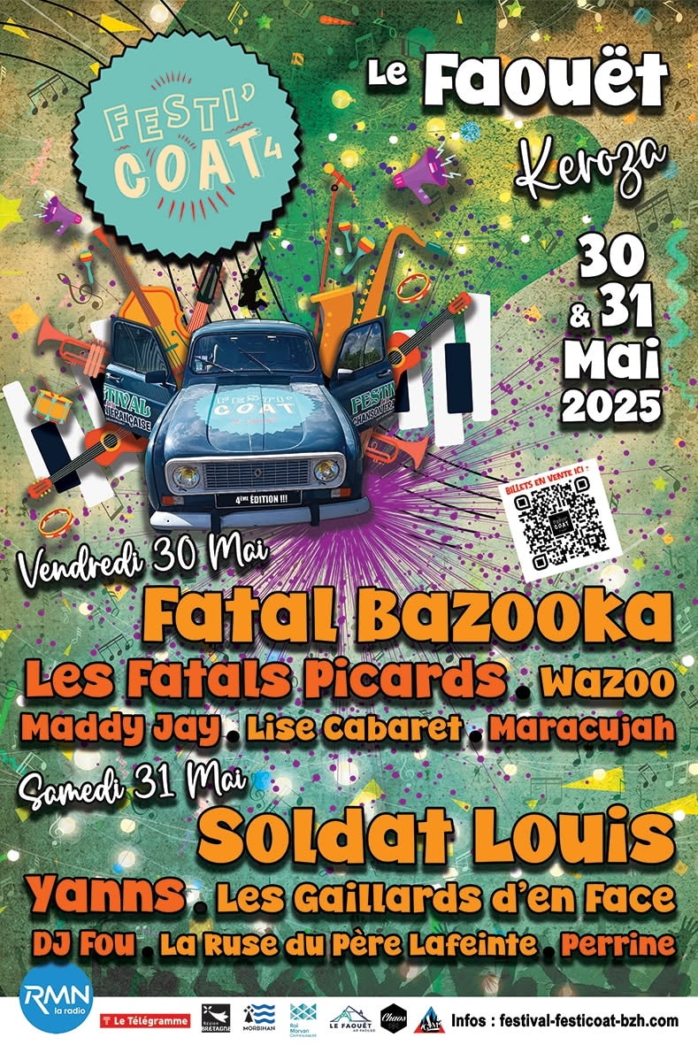 4ème édition du Festival de musique Festi’Coat 2025 au Faouët !