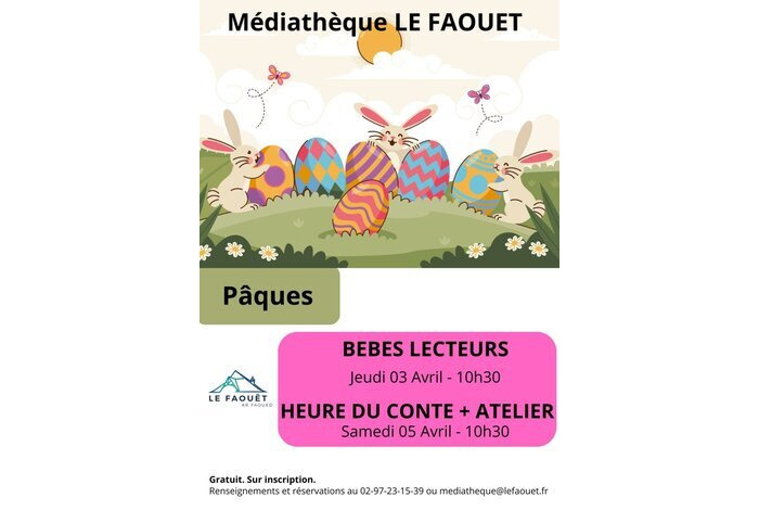 « Pâques » bébés lecteurs à la médiathèque
