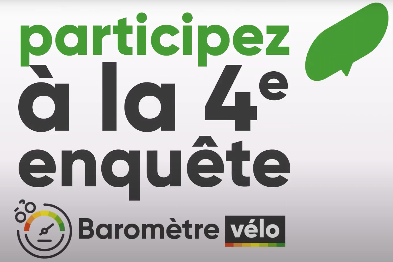 Le baromètre Vélo – Participez à la grande enquête citoyenne sur le vélo !