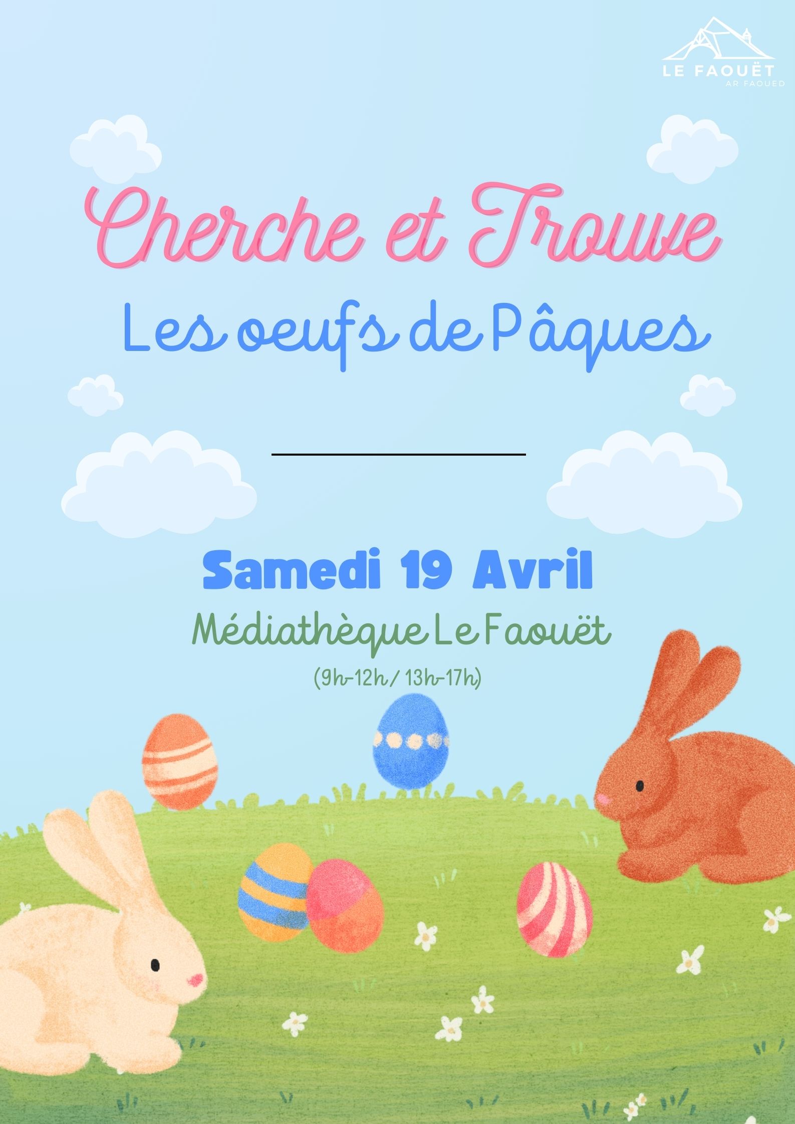 Cherche et Trouve Les œufs de Pâques à la médiathèque