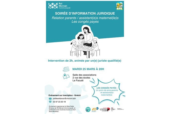 INFORMATION JURIDIQUE : Les congés payés assistantes maternelles/parents.