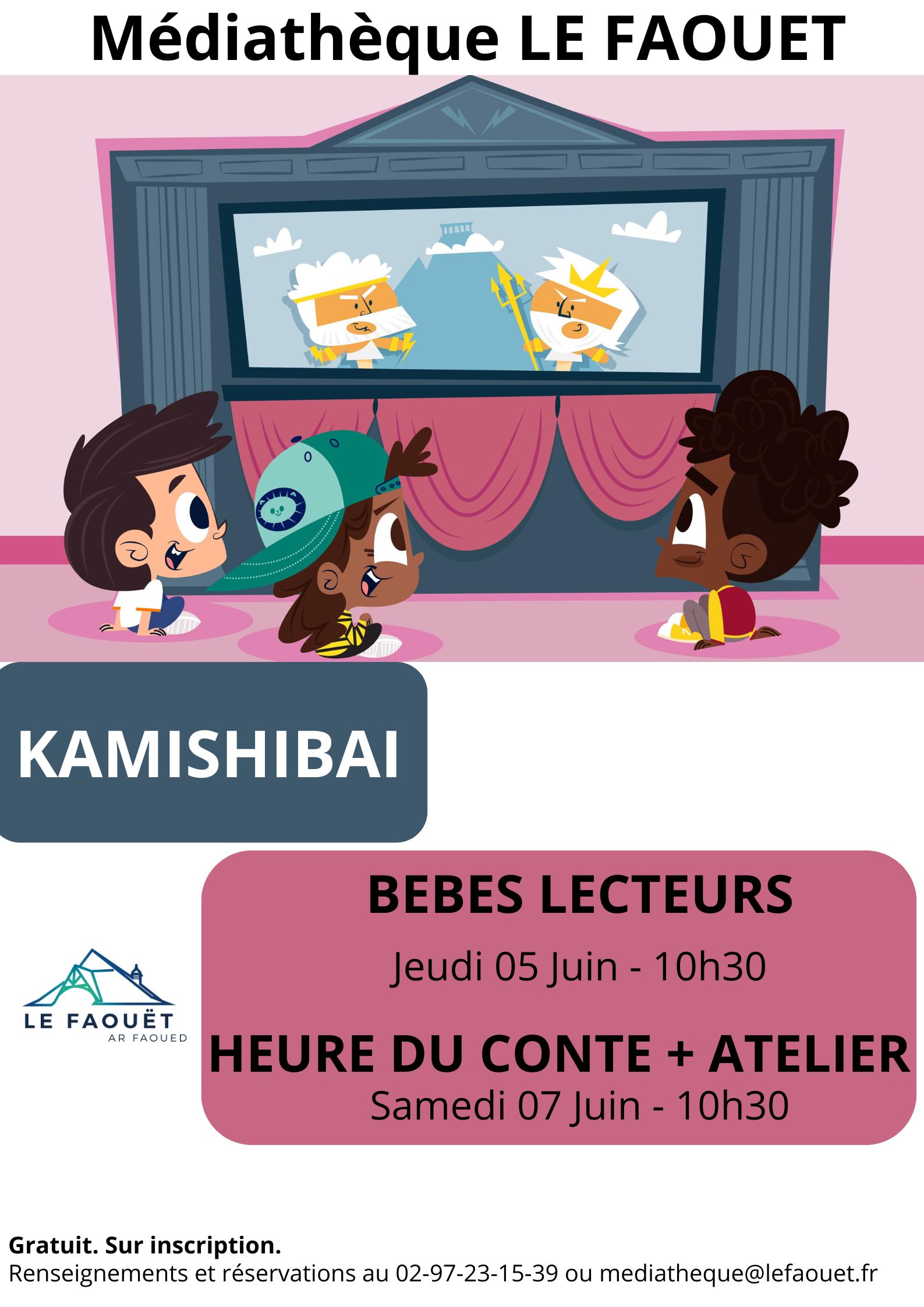 « Kamishibai » bébés lecteurs à la médiathèque