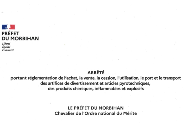 ARRETE PREFECTORAL – ARTIFICE DE DIVERTISSEMENT – FETE DE LA MUSIQUE