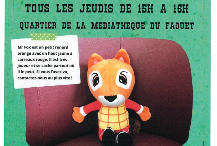 TOUS LES JEUDIS : AIDE-NOUS A RETROUVER MR. FOX