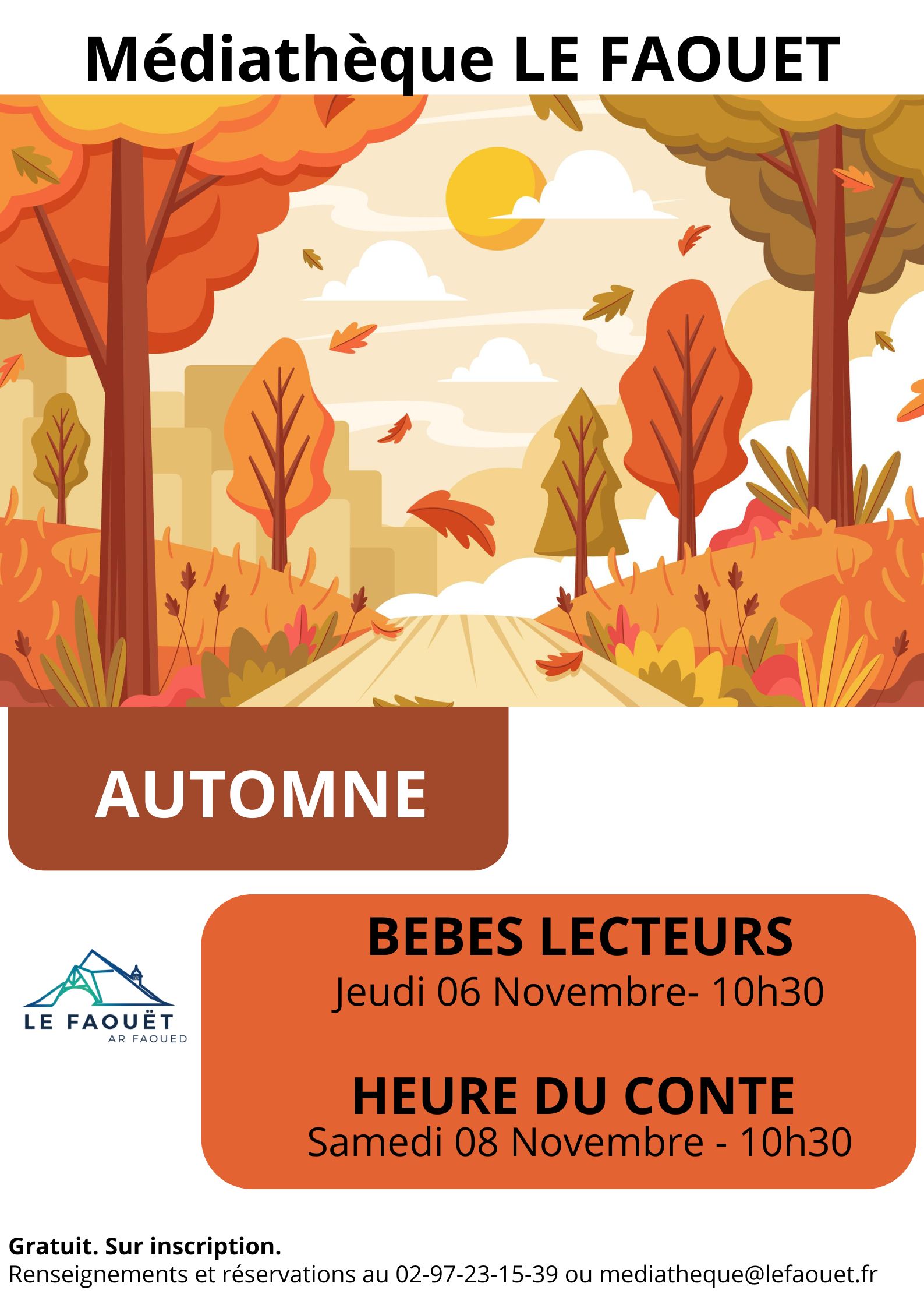 « Automne » bébés lecteurs à la médiathèque