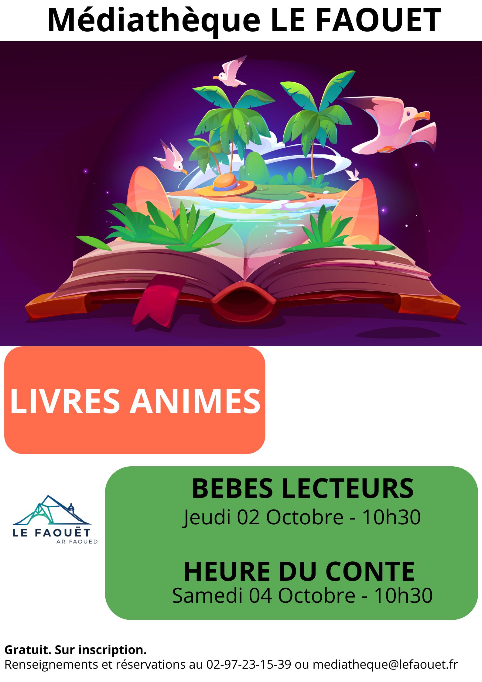 « Livres animés » bébés lecteurs à la médiathèque