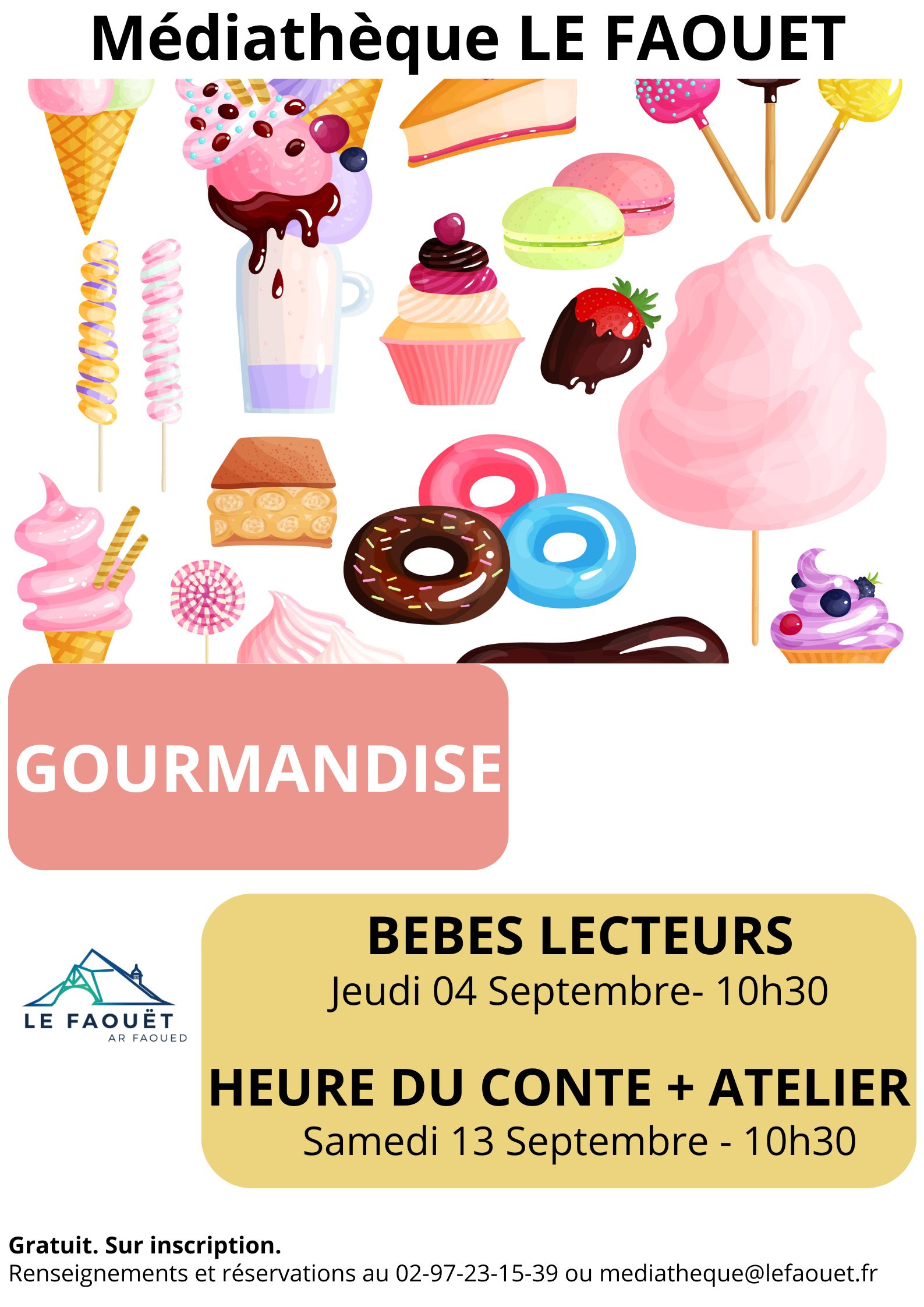 « Gourmandise » Heure du conte suivie d’un atelier créatif