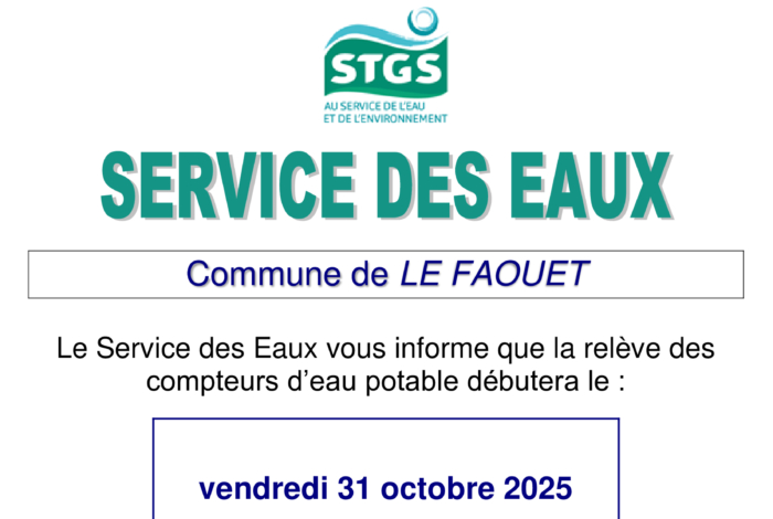 1 Le service des eaux vous informe !