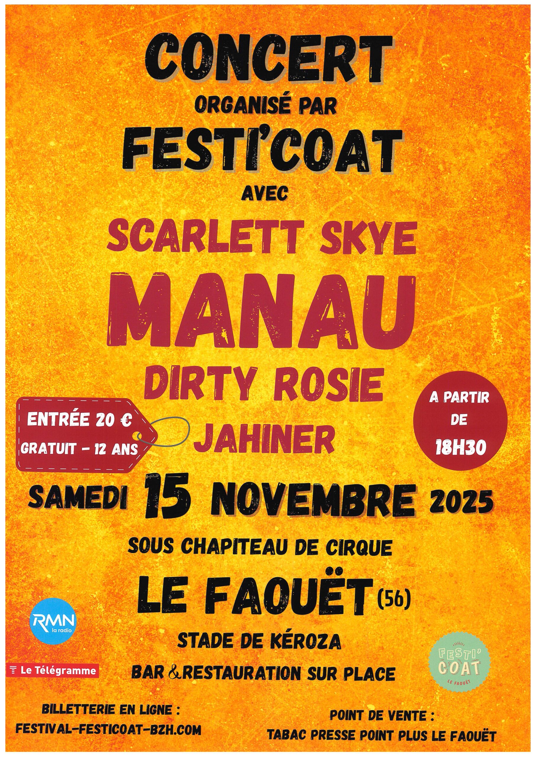 Concert organisé par Festi-Coat