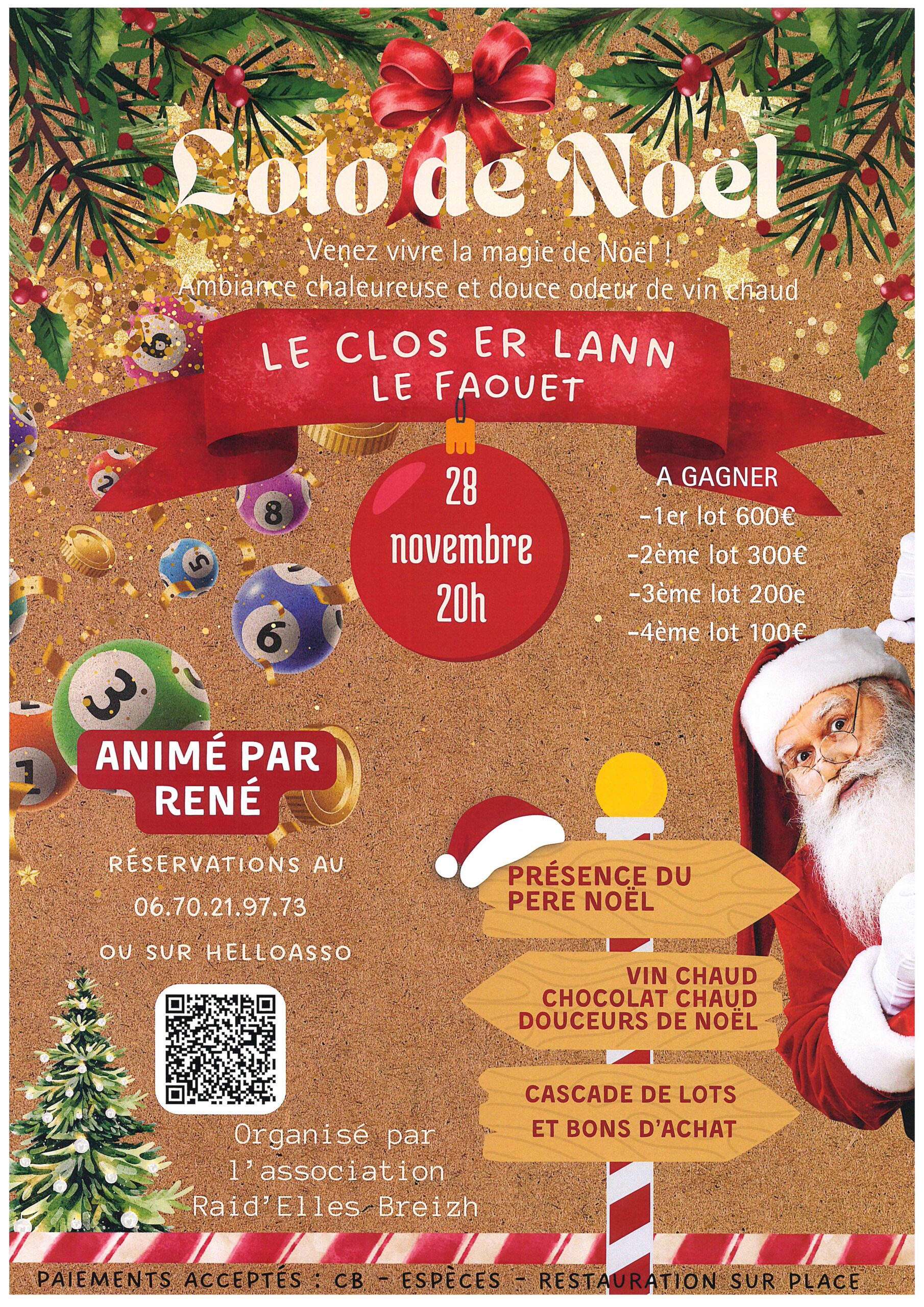 LOTO DE NOEL – LE CLOS ER LANN
